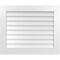 Ekena Millwork Vertical Surface Mount PVC Gable Vent: Non-Functional, w/3-1/2"W x 1"H, Standard Frame, 34"W x 28"H GVPVE34X2801SN - alternate 1
